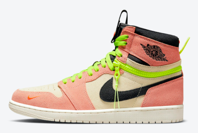 Air Jordan 1 High Switch Cream/Peach-Neon-Black CW6576-800 - Premium Sneakers for Ultimate Style and Comfort
