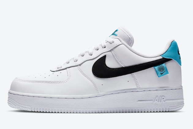 Nike Air Force 1 Low 'Worldwide' White/Blue Fury-Black CK7648-100 - Shop Now!