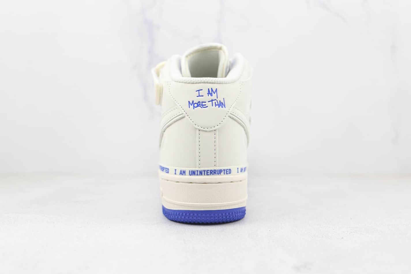 Uninterrupted Nike Air Force 1 07 Mid - White Blue NU3060-686
