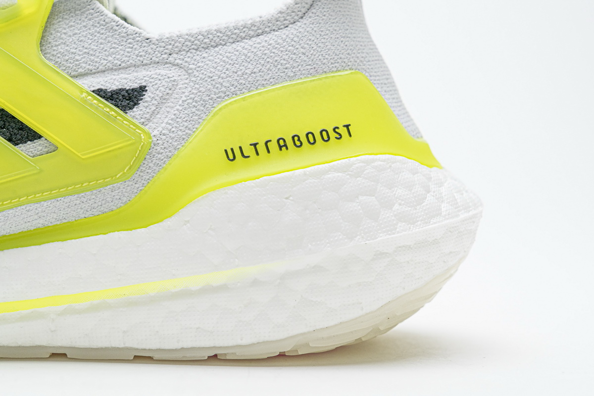 Adidas Ultra Boost 21 White Volt FY1214 - Lightweight Performance & Vibrant Style