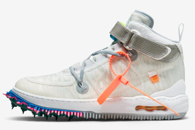 Off-White x Nike Air Force 1 Mid White/Clear-White DO6290-100 - Iconic Collaboration for Sneaker Enthusiasts
