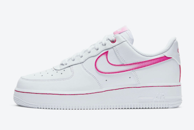 Nike Air Force 1 Low 'Pink Gradient Swoosh' White/Pink DD9683-100 - Stylish and Trendy Women's Sneakers