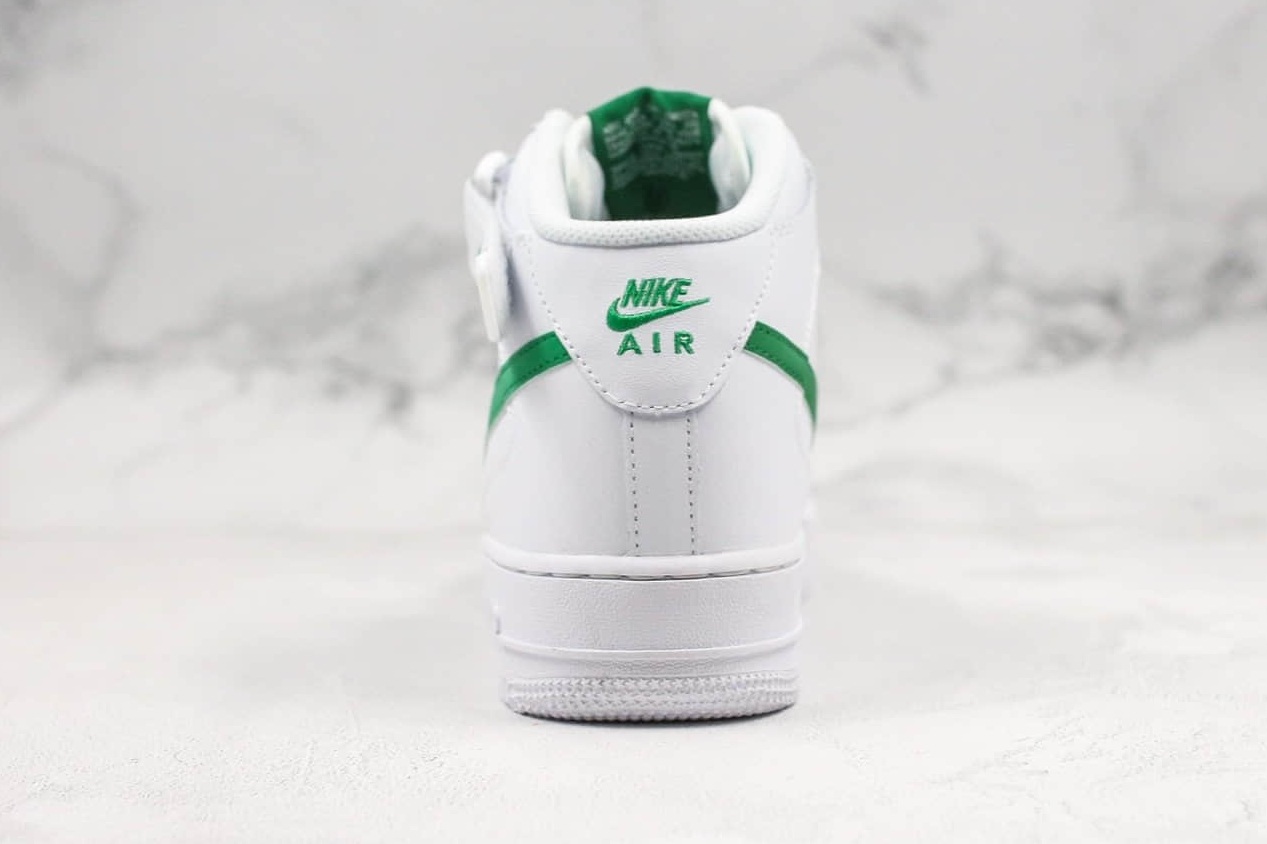 Nike Air Force 1 Mid 07 White Green Running Shoes (366731-909)