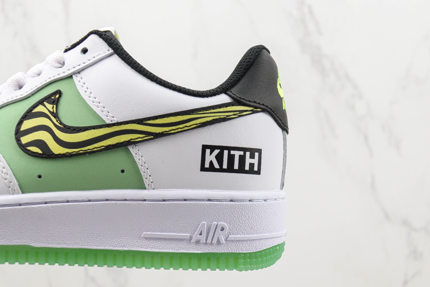 Nike Air Force 1 07 Low White Black Grey Green Shoes BS9055-827 - Shop Now!