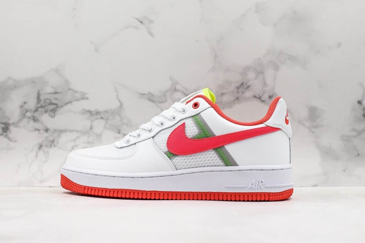 Nike Air Force 1 Low 'Transparent White Crimson' CI0060-102 - Stylish and Sleek Sneakers
