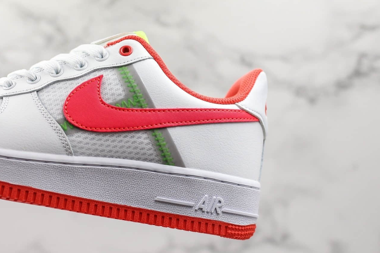 Nike Air Force 1 Low 'Transparent White Crimson' CI0060-102 - Stylish and Sleek Sneakers