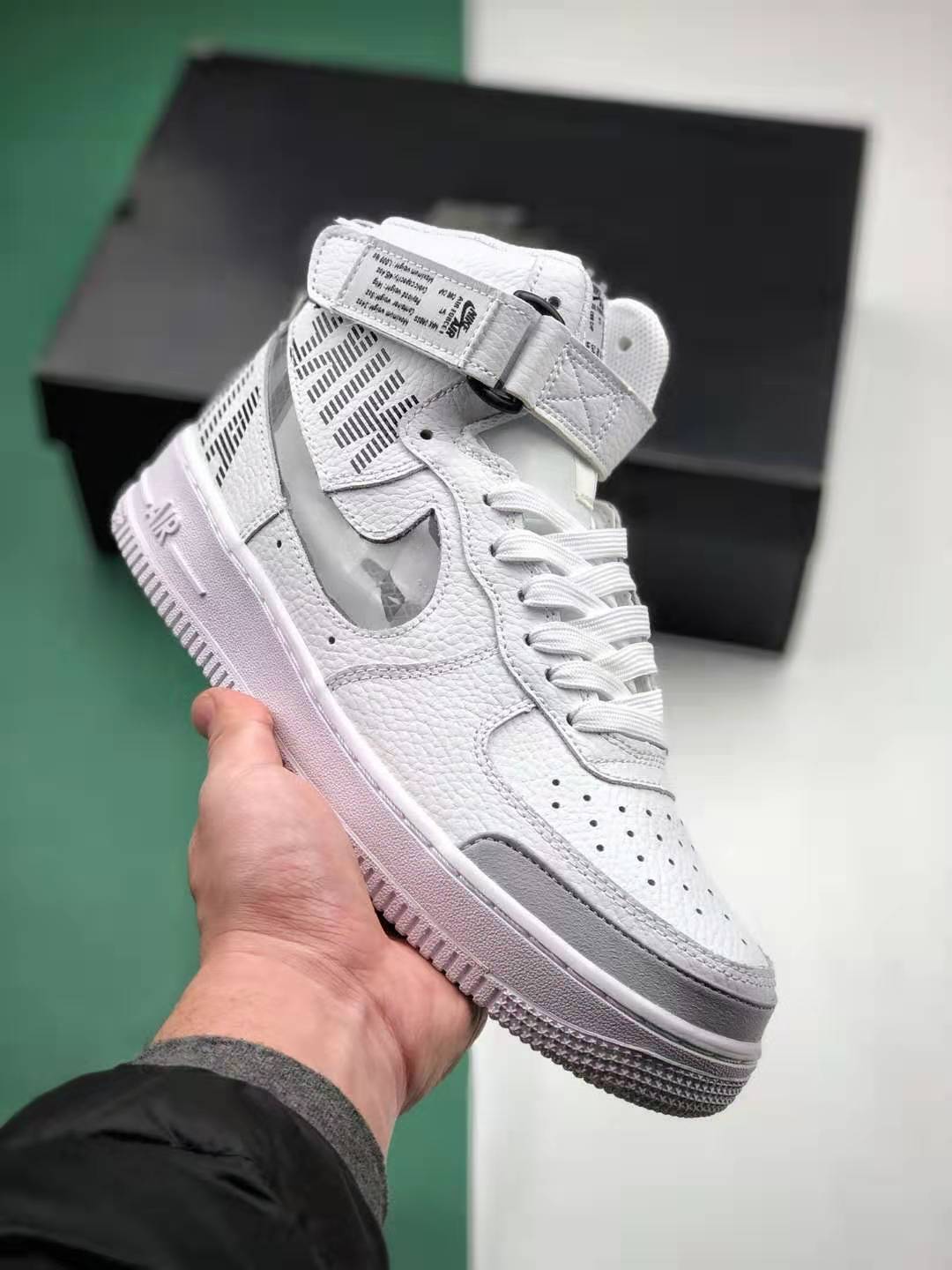 Nike Air Force 1 High Under Construction White CQ0449-100 - Supreme Style and Urban Flair.