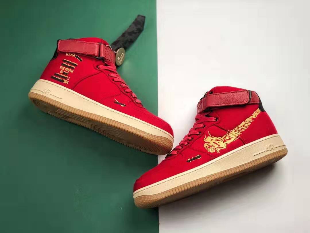 Nike Air Force 1 High Maharishi Red CI3900-992 - Trendy and Stylish Sneaker