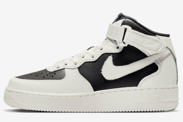 Nike Air Force 1 Mid 'Reverse Panda' Black/White DV2224-001 - Classic Style with Sleek Contrasts