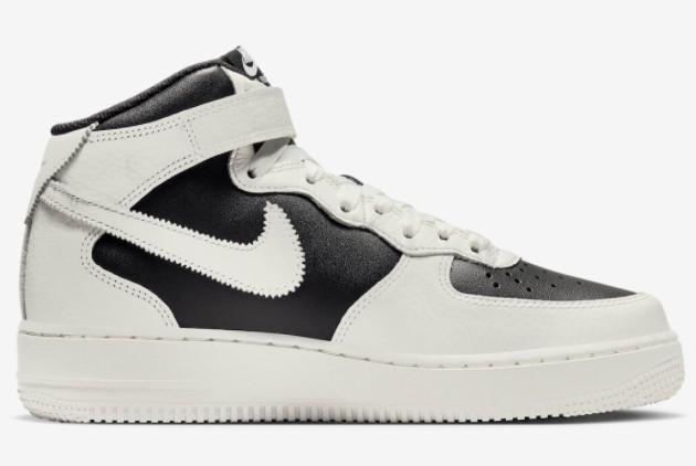 Nike Air Force 1 Mid 'Reverse Panda' Black/White DV2224-001 - Classic Style with Sleek Contrasts