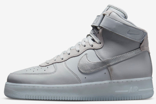 Nike Air Force 1 High Wolf Grey/Metallic Silver-Volt DZ5428-001 - Stylish and Versatile Sneakers