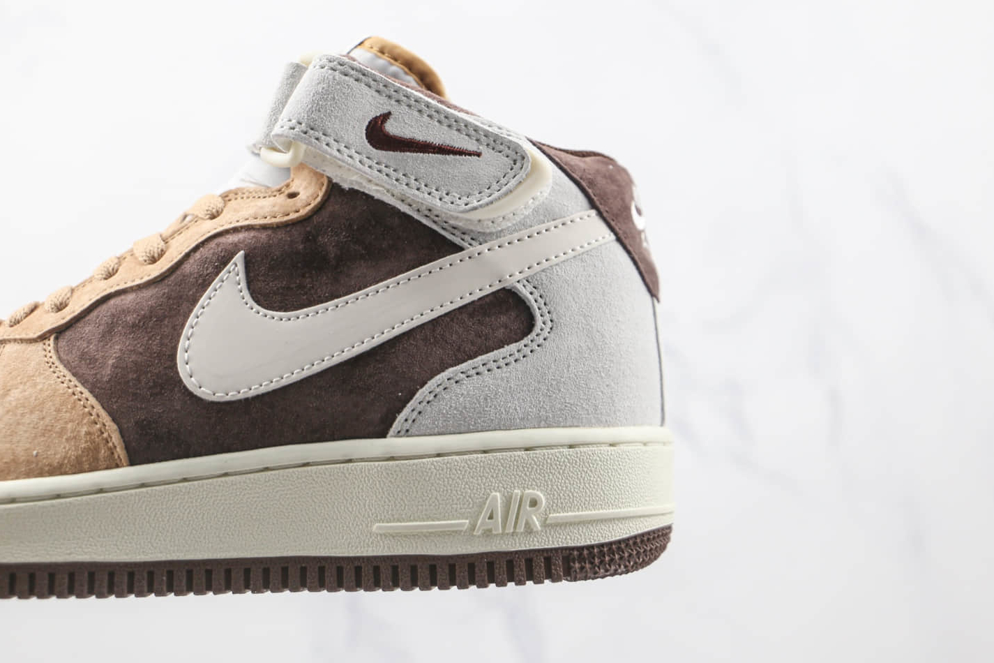 Shop the Nike Air Force 1 07 Mid Coffee White Brown Shoes AL6896-556