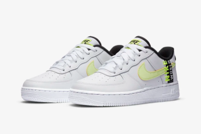 Nike Air Force 1 LV8 1 White/Black-Volt CN8536-100 - Premium Style and Vibrant Accents