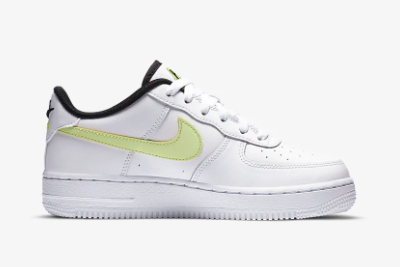 Nike Air Force 1 LV8 1 White/Black-Volt CN8536-100 - Premium Style and Vibrant Accents