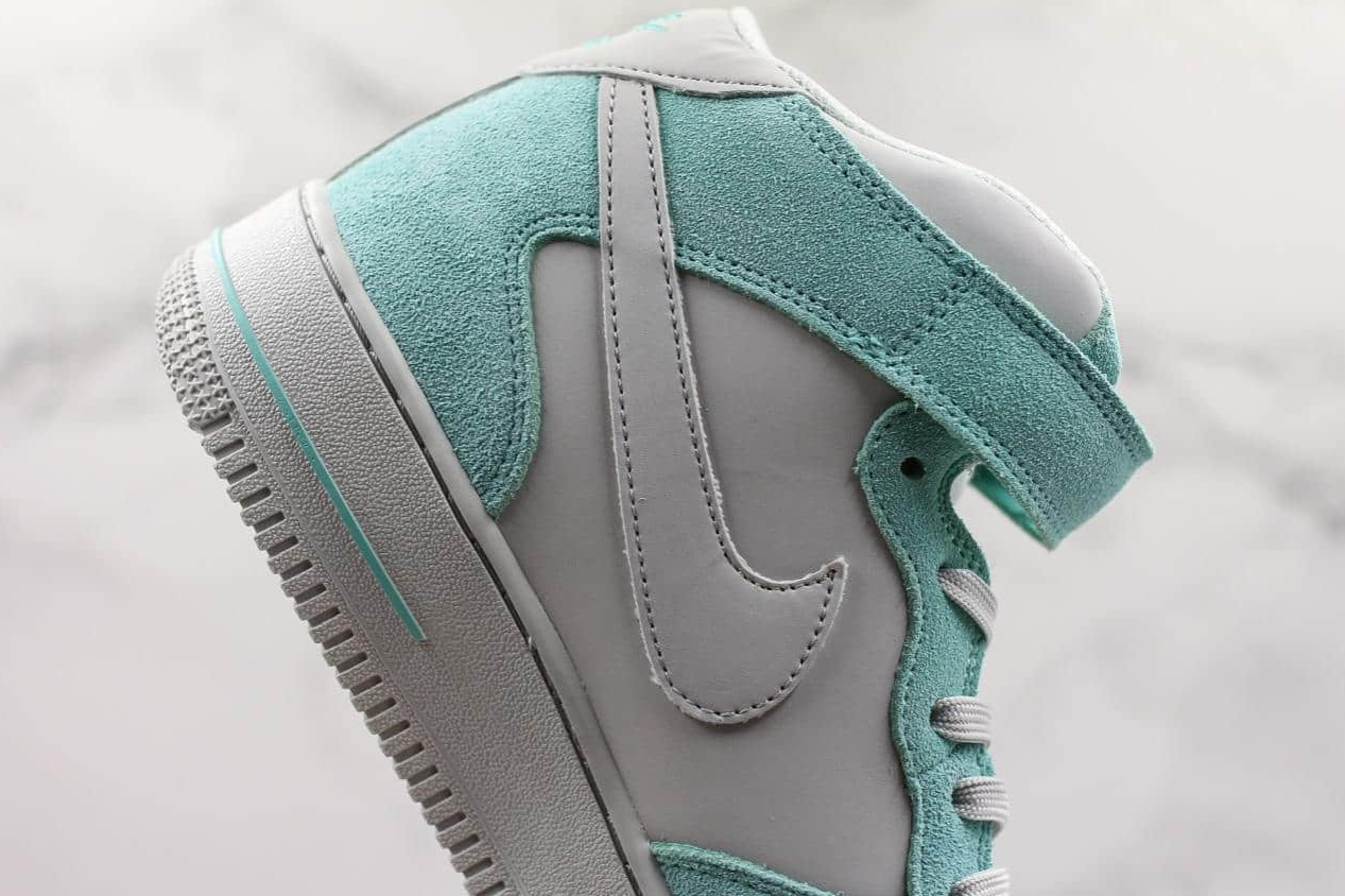 Nike Air Force 1 Mid GS Island Green Pure Platinum Shoes