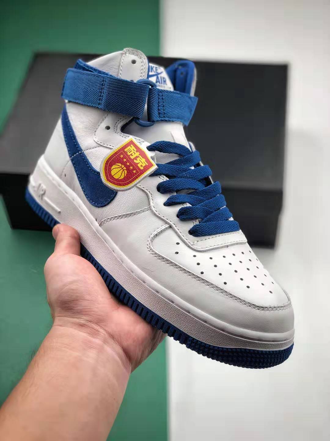 Nike Air Force 1 High White Game Royal Blue 743546-103 - Limited Edition Sneaker