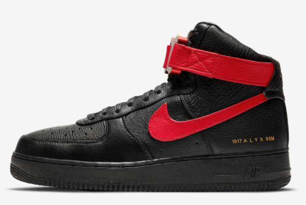Alyx x Nike Air Force 1 High Black/University Red CQ4018-004 - Limited Edition Collaboration Sneakers