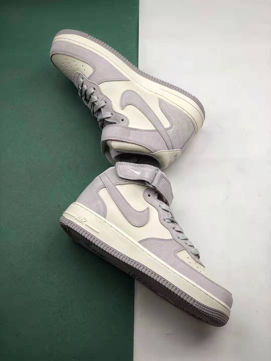 Nike Air Force 1 Mid 07 Mid Gray 596728-307 - Stylish Sneakers for Men