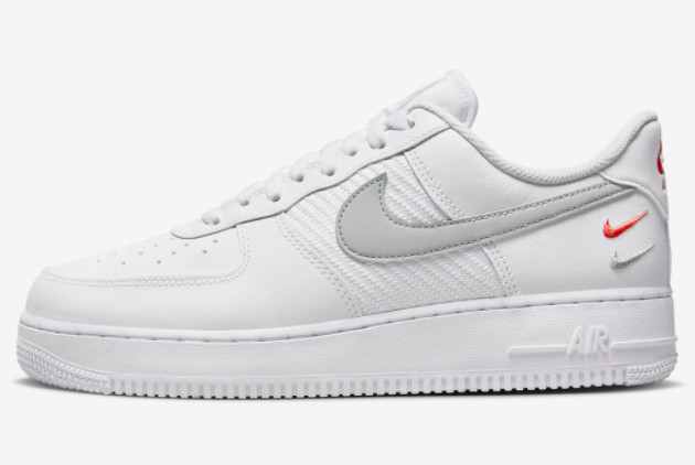 Nike Air Force 1 Low White/Wolf Grey-Picante Red FD0666-100 - Stylish and Versatile Sneakers