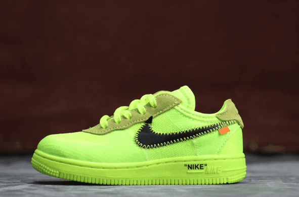 Nike OFF-WHITE x Nike Air Force 1 Low 'Volt' BV0853-700 - Iconic Collaboration in Striking Volt Hue