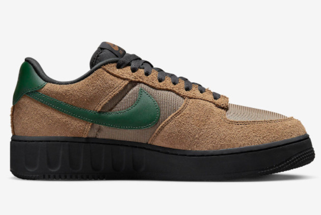 Nike Air Force 1 Low Brown/Green-Black Shoes FJ1533-200 - Trendy and Stylish Footwear