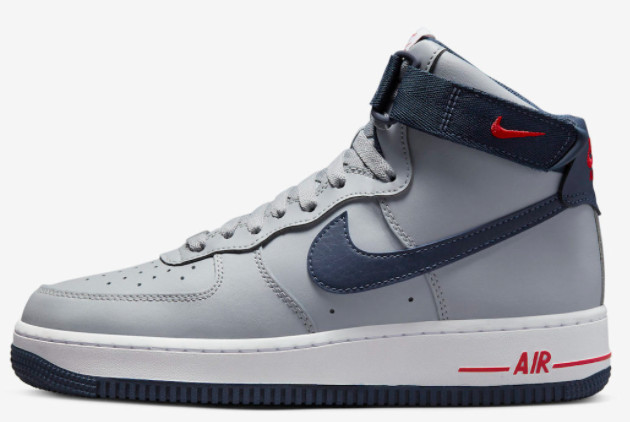 Nike Air Force 1 High Wolf Grey/College Navy-University Red-White DZ7338-001