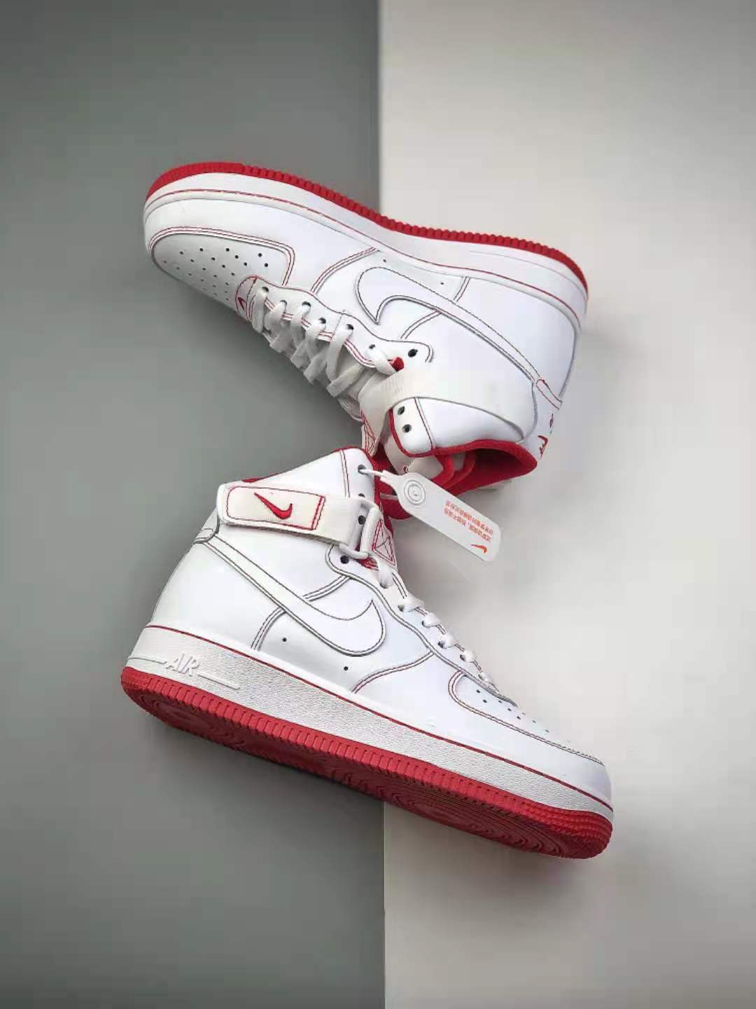 Nike Air Force 1 High '07 White University Red CV1753-100 - Premium Sneakers for Style and Comfort