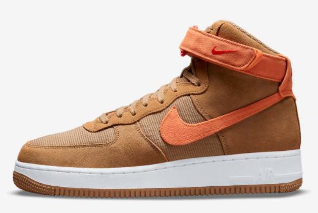 Nike Air Force 1 High Wheat Orange Canvas DH7566-200 | Authentic Style & Superior Comfort