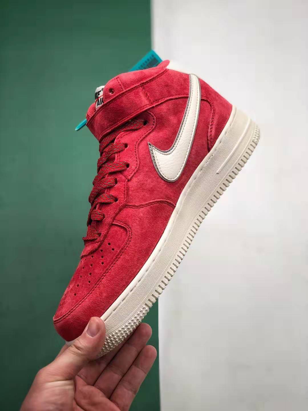 Nike Women's Air Force 107 Mid Red White AA1118-008 | Shop Now!