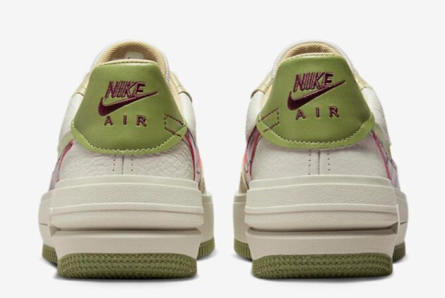 Authentic Nike Air Force 1 PLT.AF.ORM Tan/Green-Red DZ3763-001 - Premium Style and Street-Ready Comfort
