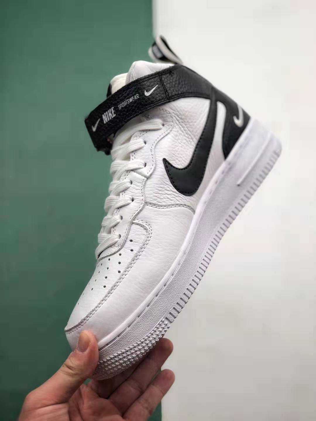 Nike Air Force 1 Mid '07 LV8 White Black 804609-103 - Authentic Sneakers for Men