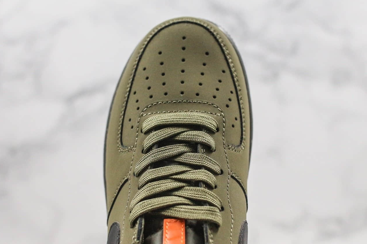 Nike Air Force 1 Low 'Medium Olive Black-Starfish' BQ4326-200 - Stylish and Versatile Sneakers