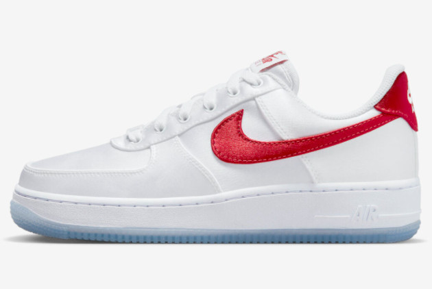 Nike Air Force 1 Low White/Gym Red-White DX6541-100 - Classic Style with a Pop of Red