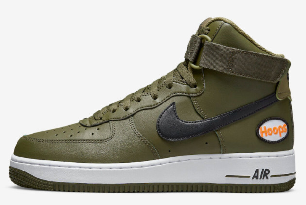 Nike Air Force 1 High 'Hoops' Olive/Black DH7453-300: Stylish Sneakers for Basketball and Streetwear