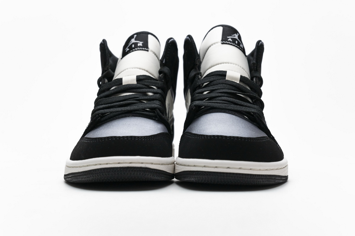 Air Jordan 1 Mid SE 'Satin Smoke Grey' 852542-011 - Stylish and Refined Sneakers