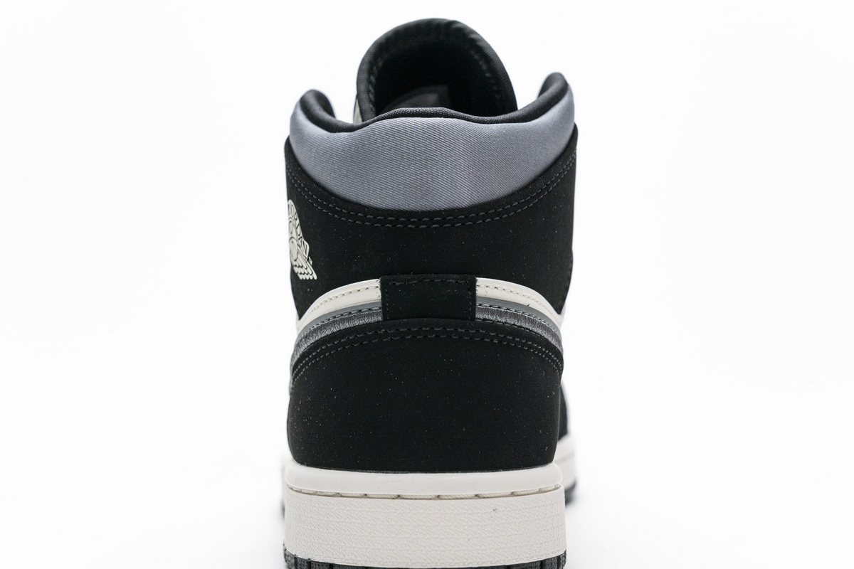 Air Jordan 1 Mid SE 'Satin Smoke Grey' 852542-011 - Stylish and Refined Sneakers