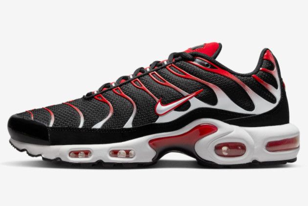 Nike Air Max Plus Black/University Red-White DM0032-004 - Stylish Sneakers with Iconic Design and Superior Comfort