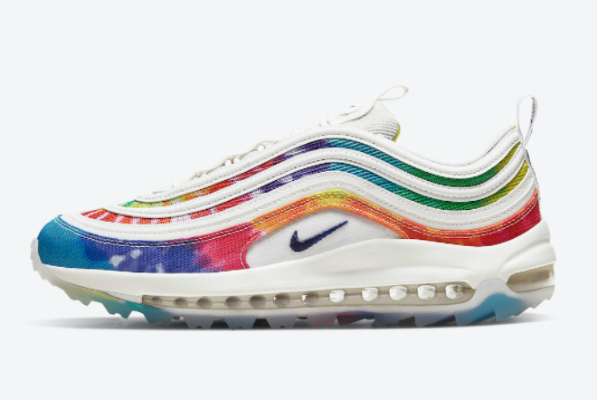 Nike Air Max 97 Golf 'Tie Dye' CK1219-100: Stylish and Comfortable Golf Shoes for Men