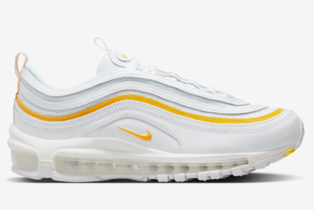 Nike Air Max 97 White Yellow DM8268-100 - Stylish Footwear with Vibrant Accents