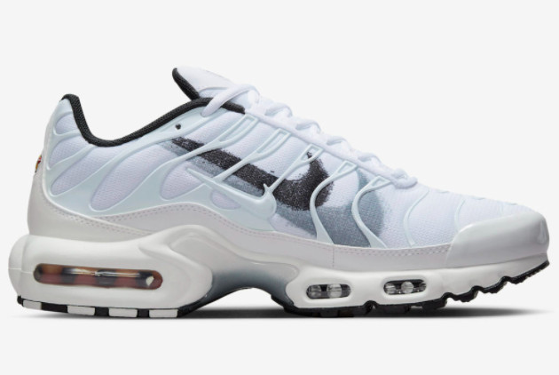 Nike Air Max Plus Spray Paint Swoosh White/Black FD0658-100 - Stylish and Versatile Footwear for Maximum Comfort and Style