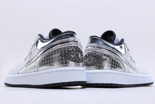 Air Jordan 1 Low Lattice Silver 553558-001 - Premium Quality Sneakers Online