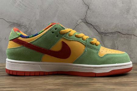 Nike SB Dunk Low Light Green/Yellow-Red CU1727-600 - Stylish and Vibrant Sneakers for Ultimate Style and Comfort