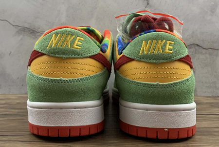 Nike SB Dunk Low Light Green/Yellow-Red CU1727-600 - Stylish and Vibrant Sneakers for Ultimate Style and Comfort