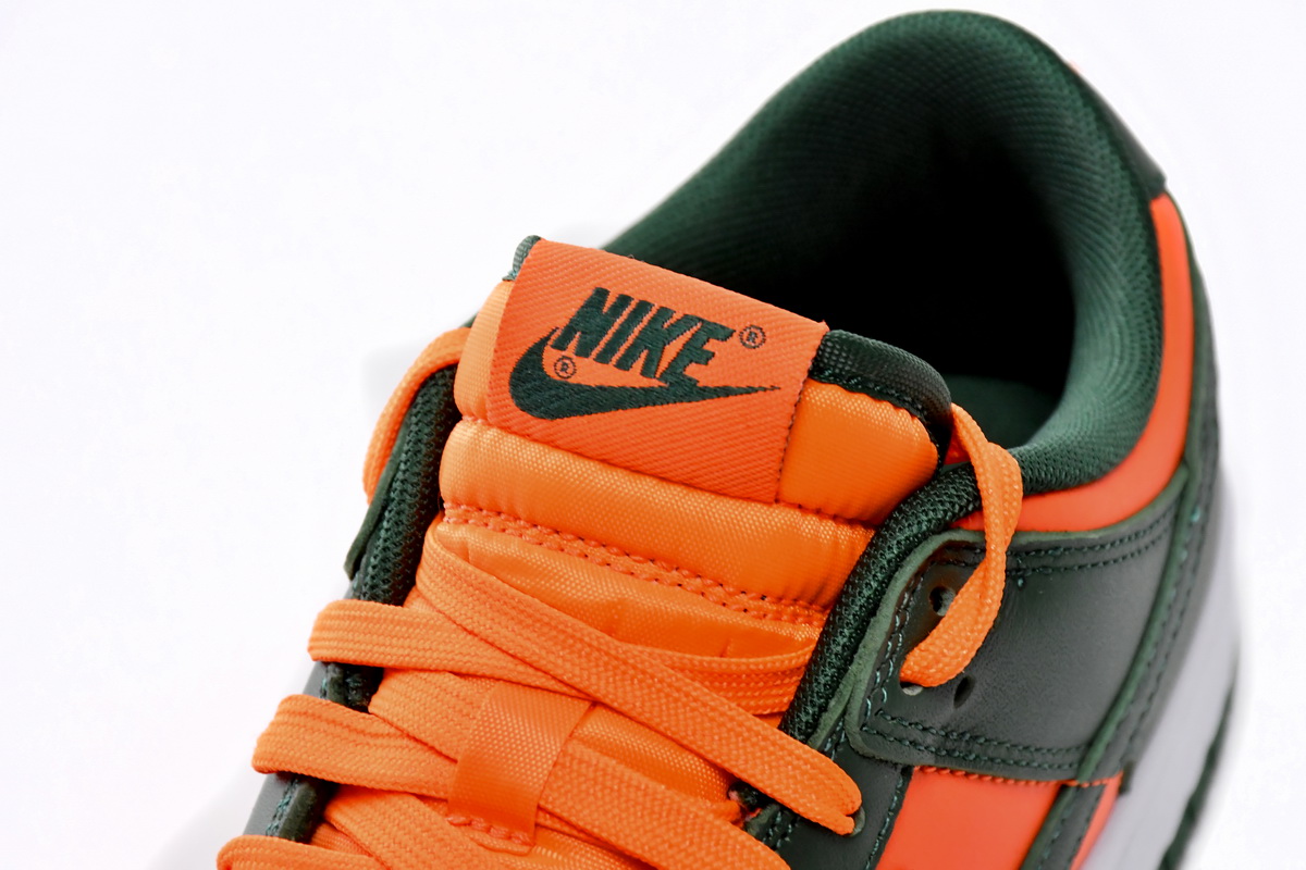 Nike Dunk Low Retro Miami Hurricanes DD1391-300: Authentic Miami Hurricanes-themed sneakers at [Website Name]