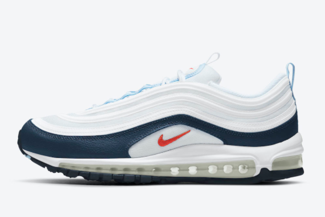 Nike Air Max 97 White/Navy-Red DM2824-100 - Stylish and Comfy Sneakers