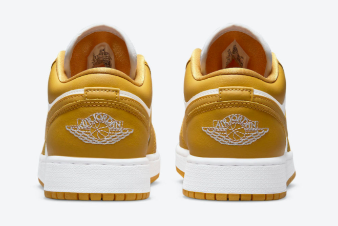 Air Jordan 1 Low GS White/Mustard Yellow Sneakers - Limited Edition