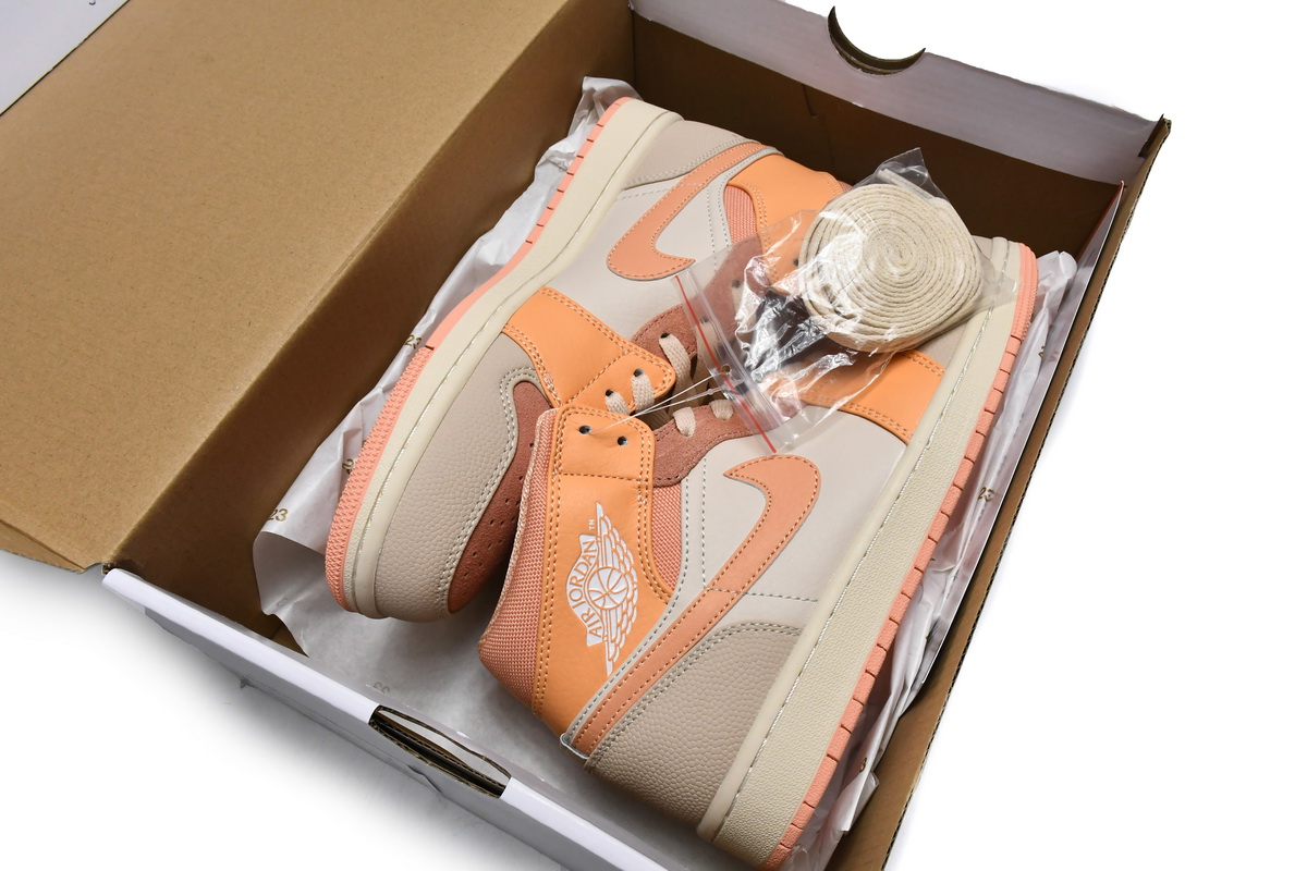 Air Jordan 1 Mid 'Apricot' DH4270-800 - Trendy Sneaker for Style-Enthusiasts