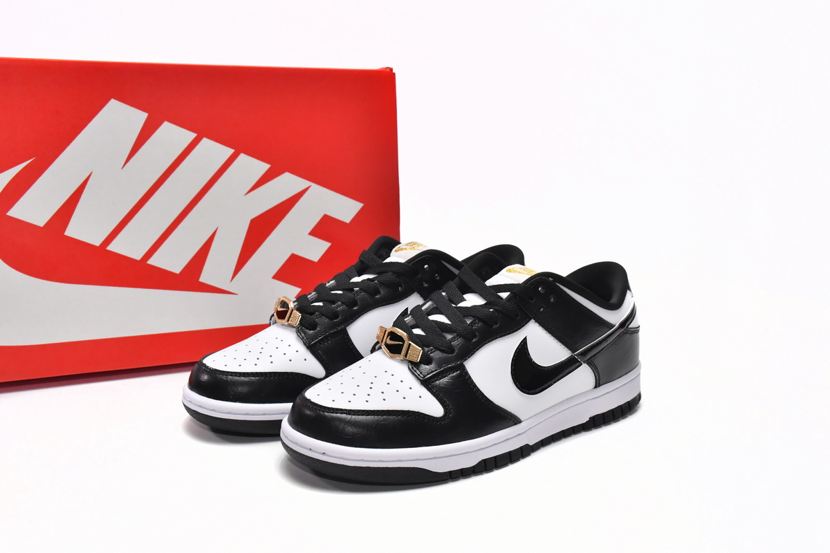 Nike SB Dunk Low World Champ White Black Metallic Gold DR9511-100 | Limited Edition Sneakers