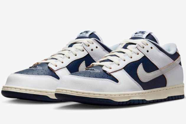 HUF x Nike SB Dunk Low 'NYC' White/Blue FD8775-100 - Limited Edition Collaboration