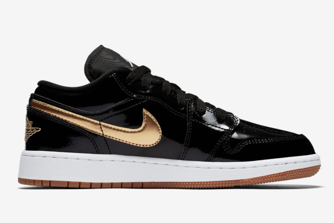 Air Jordan 1 Low Black Gold Patent 554723-032: Sleek and Stylish Sneakers for Every Occasion